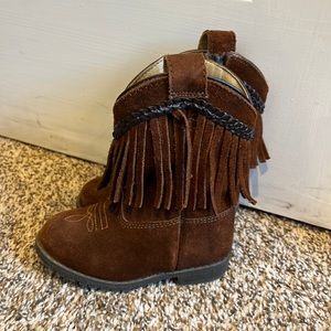 Smoky Mountain Leather Fringe Cow Girl Boots size 7